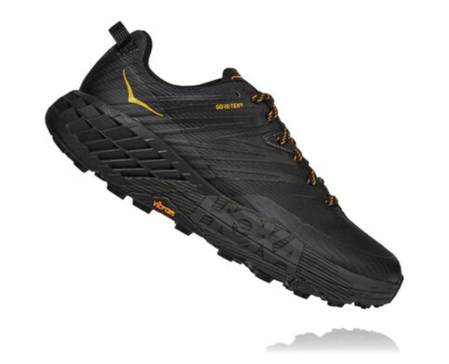 Hoka Australia One One Speedgoat 4 GORE-TEX - Mens Trail Shoes Black - ZOVQT-6351